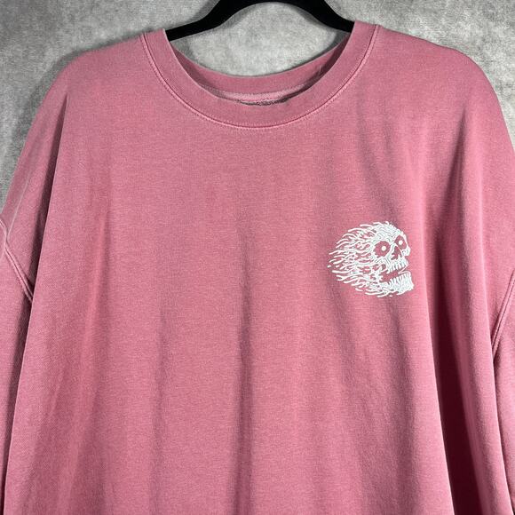 Liquid Death Instant Death Sweatshirt Mens Size XXXL 3XL Pink Pullover Crew Neck - Picture 3 of 11
